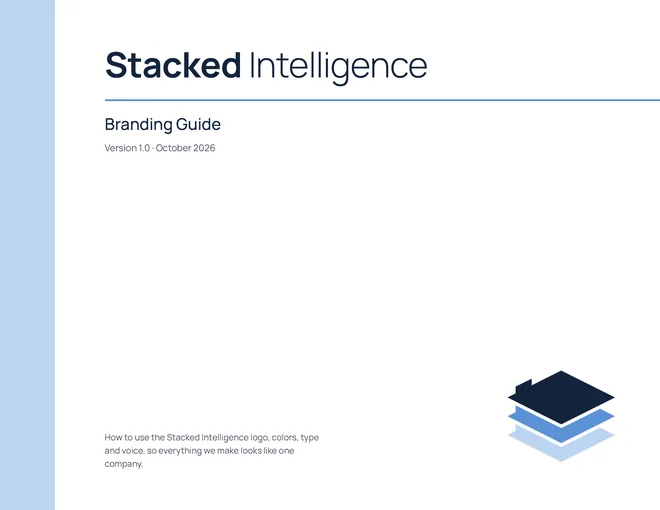 Stacked Intelligence brand guide